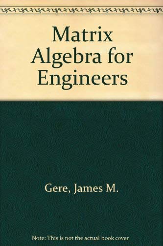 Stock image for Matrix Algebra for Engineers for sale by ThriftBooks-Dallas