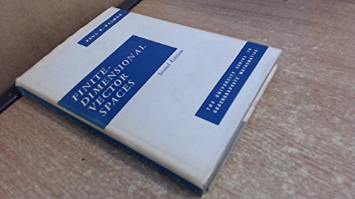 Stock image for Finite-Dimensional Vector Spaces. Second edition for sale by Zubal-Books, Since 1961