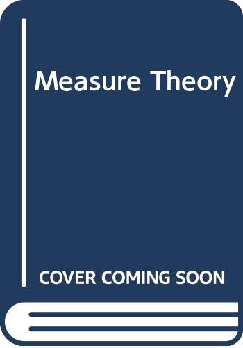9780442030674: Measure Theory