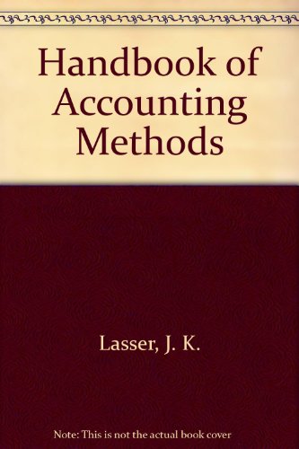 Handbook of Accounting Methods (9780442046910) by J.K. Lasser Institute