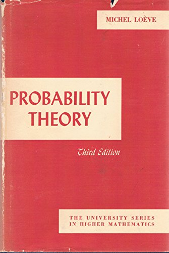 9780442048532: Probability Theory (The University Series in Higher Mathematics)