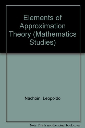 Stock image for Elements of Approximation Theory for sale by Zubal-Books, Since 1961