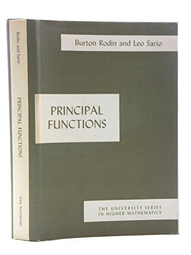 Stock image for Principal Functions (The University Series in Higher Mathematics) for sale by Better World Books