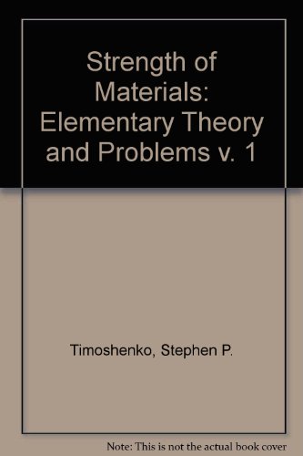 Stock image for Strength of Materials, Vol. 1: Elementary Theory and Problems, 3rd Edition for sale by HPB-Diamond