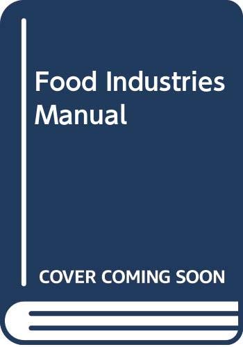 Stock image for Food Industries Manual for sale by Mispah books