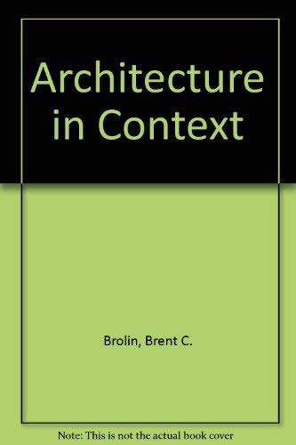 Beispielbild fr Architecture in Context zum Verkauf von SecondSale