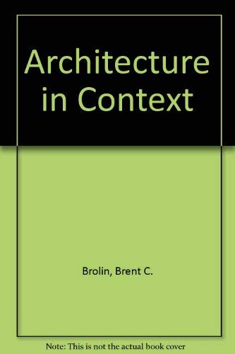 9780442212698: Architecture in Context