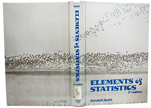 Beispielbild fr Elements of statistics: An introduction to probability and statistical inference zum Verkauf von HPB-Red