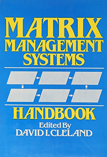 Stock image for Matrix Management Systems Handbook for sale by Better World Books