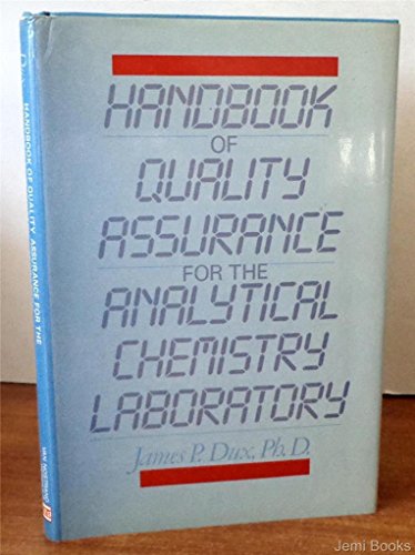 9780442219727: Handbook of quality assurance for the analytical chemistry laboratory