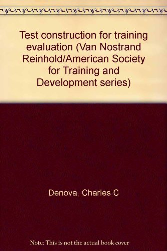 Test Construction for Training Evaluation