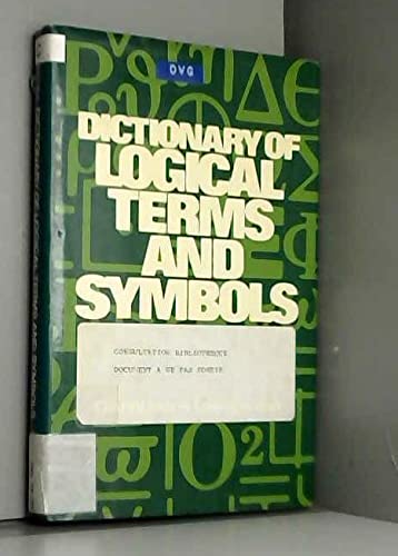 9780442228347: Dictionary of Logical Terms and Symbols