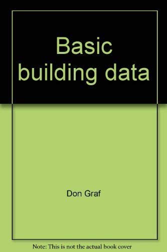 Beispielbild fr Basic building data zum Verkauf von Wonder Book