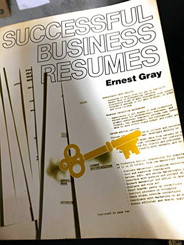 Stock image for Successful Business Resumes for sale by Hawking Books