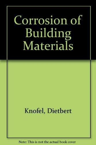 Imagen de archivo de Corrosion of building materials a la venta por Mispah books