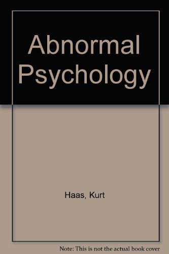 Beispielbild fr Abnormal psychology zum Verkauf von Robinson Street Books, IOBA