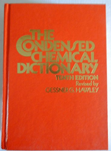 Beispielbild fr Condensed Chemical Dictionary zum Verkauf von Better World Books