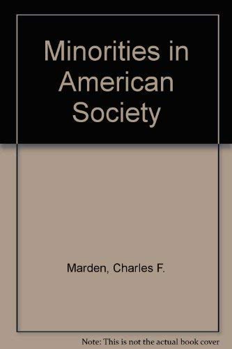 Stock image for Minorities in American Society for sale by Better World Books