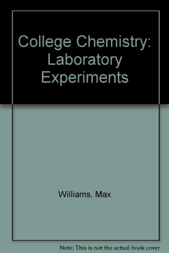 Imagen de archivo de Laboratory Experiments in College Chemistry, 3rd edition a la venta por BookDepart