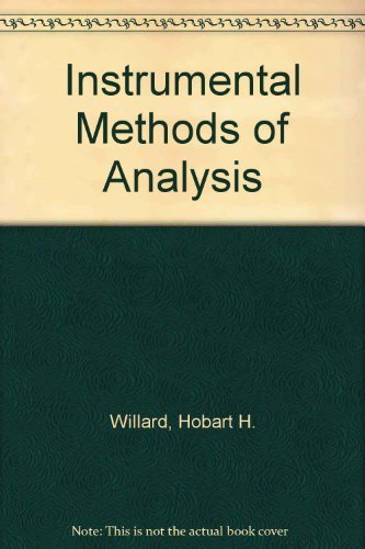 9780442245023: Instrumental methods of Analysis
