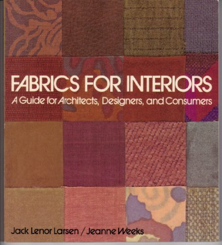 Imagen de archivo de Fabrics for Interiors a la venta por Better World Books