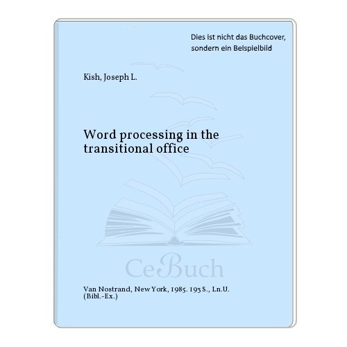 Stock image for Word processing in the transitional office for sale by Zubal-Books, Since 1961