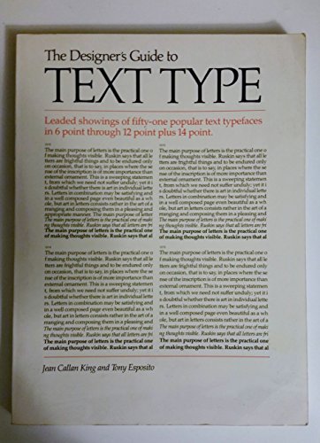 9780442254254: Designer's Guide to Text Type, The
