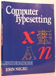 Beispielbild fr Computer Typesetting zum Verkauf von AwesomeBooks