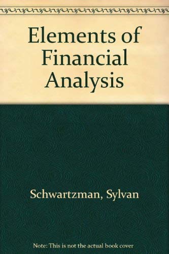 Stock image for Elements of financial analysis for sale by Irish Booksellers