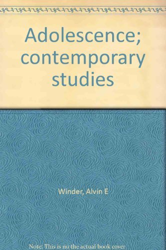 Beispielbild fr Adolescence; contemporary studies zum Verkauf von Wonder Book