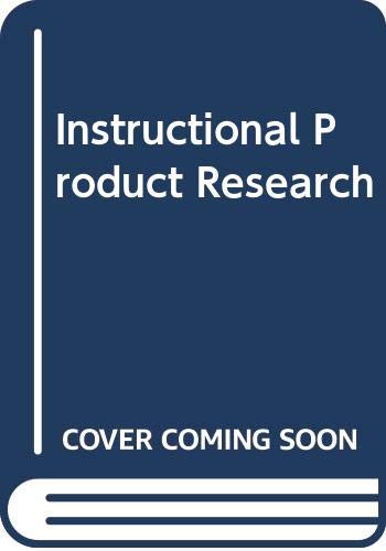 9780442278625: Instructional Product Research by Southwest Regional Laboratory for Education...