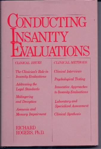 9780442279455: Conducting Insanity Evaluations