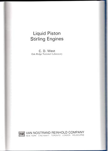 9780442292379: Liquid piston Stirling engines (Industrial Engineering)