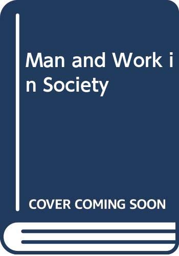 Beispielbild fr Man and Work in Society: A Report on the Symposium Held on the Occasion of the 50th Anniversary of the Original Hawthorne Studies, Oakbrook, Illinois, November 10-13, 1974 zum Verkauf von SuzyQBooks