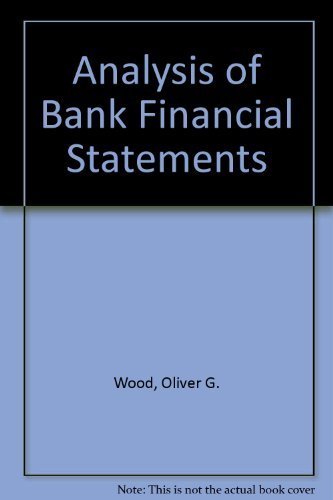 Beispielbild fr Analysis of Bank Financial Statements zum Verkauf von Better World Books