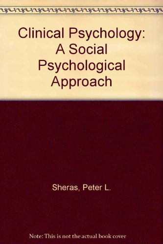 Imagen de archivo de Clinical Psychology : A Social Psychological Approach a la venta por Better World Books