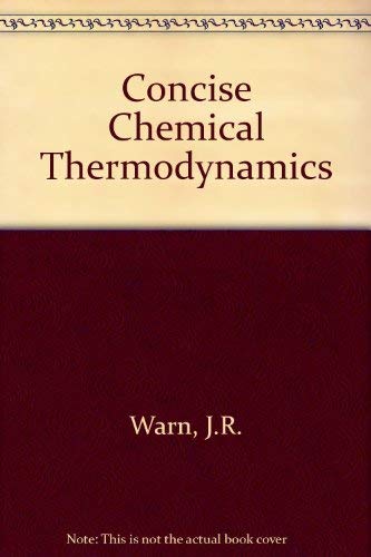 9780442302092: Concise Chemical Thermodynamics