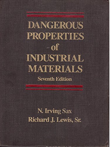 Beispielbild fr Dangerous Properties of Industrial Materials. Seventh Edition. 3 Vol. Set zum Verkauf von Basi6 International