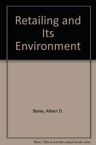 Imagen de archivo de Retailing and Its Environment a la venta por Anderson Book