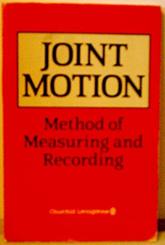 Stock image for Joint Motion: Method of Measuring and Recording for sale by WorldofBooks