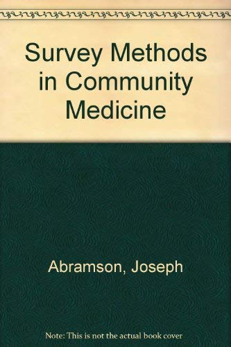 Stock image for Survey Methods in Community Medicine for sale by WorldofBooks