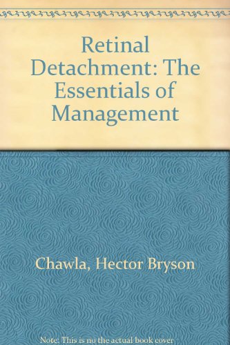 Imagen de archivo de Retinal detachment;: The essentials of management a la venta por Wonder Book