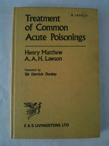 Treatment of Common Acute Poisonings