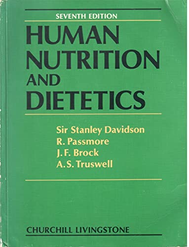 Imagen de archivo de Human Nutrition and Dietetics a la venta por Better World Books