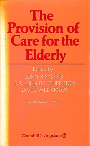 Stock image for The Provision of Care for the Elderly for sale by PsychoBabel & Skoob Books