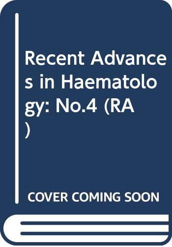 Recent Advances in Haematology 4 - Hoffbrand, A. V. (ed)