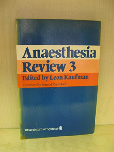 Stock image for Anaesthesia: Review 3 for sale by PsychoBabel & Skoob Books