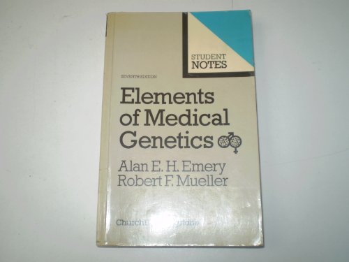 Stock image for Elements of Medical Genetics (Student notes) for sale by AwesomeBooks