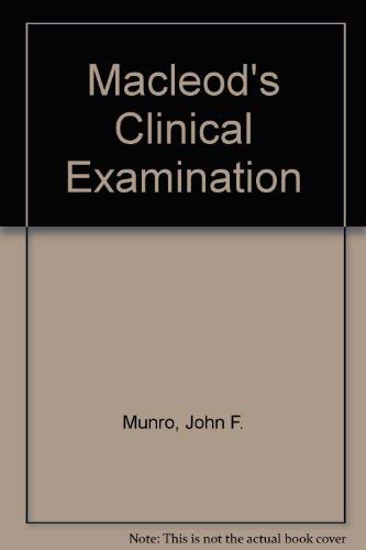 Beispielbild fr Clinical Examination zum Verkauf von AwesomeBooks