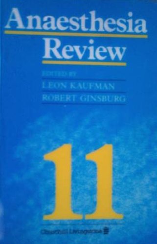 Imagen de archivo de Anaesthesia Review 11 a la venta por PsychoBabel & Skoob Books